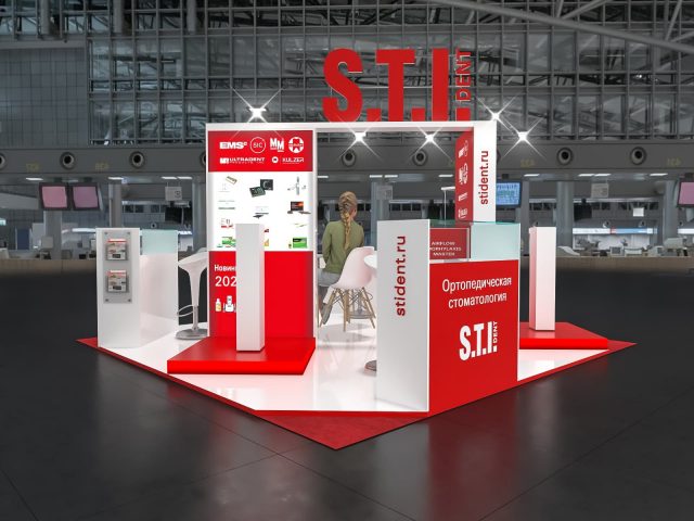 Выставочный стенд «STI»  на выставке «DENTAL KAZAN EXPO 2021»,  ГТРК Корстон г. Казань